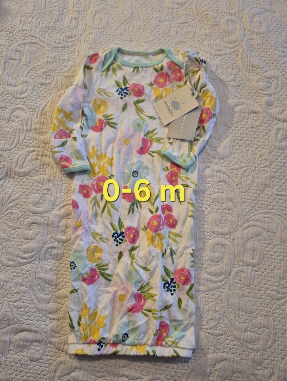 Cloud Island 0-6 baby girl nightgown NWT